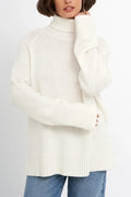 Turtle Neck Raglan Sleeve Sweater
