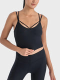Double Strap Ribbed Sports Cami
