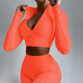 Crop Top and Butt Lifting Leggings Set