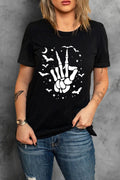 Round Neck Short Sleeve Graphic T-Shirt
