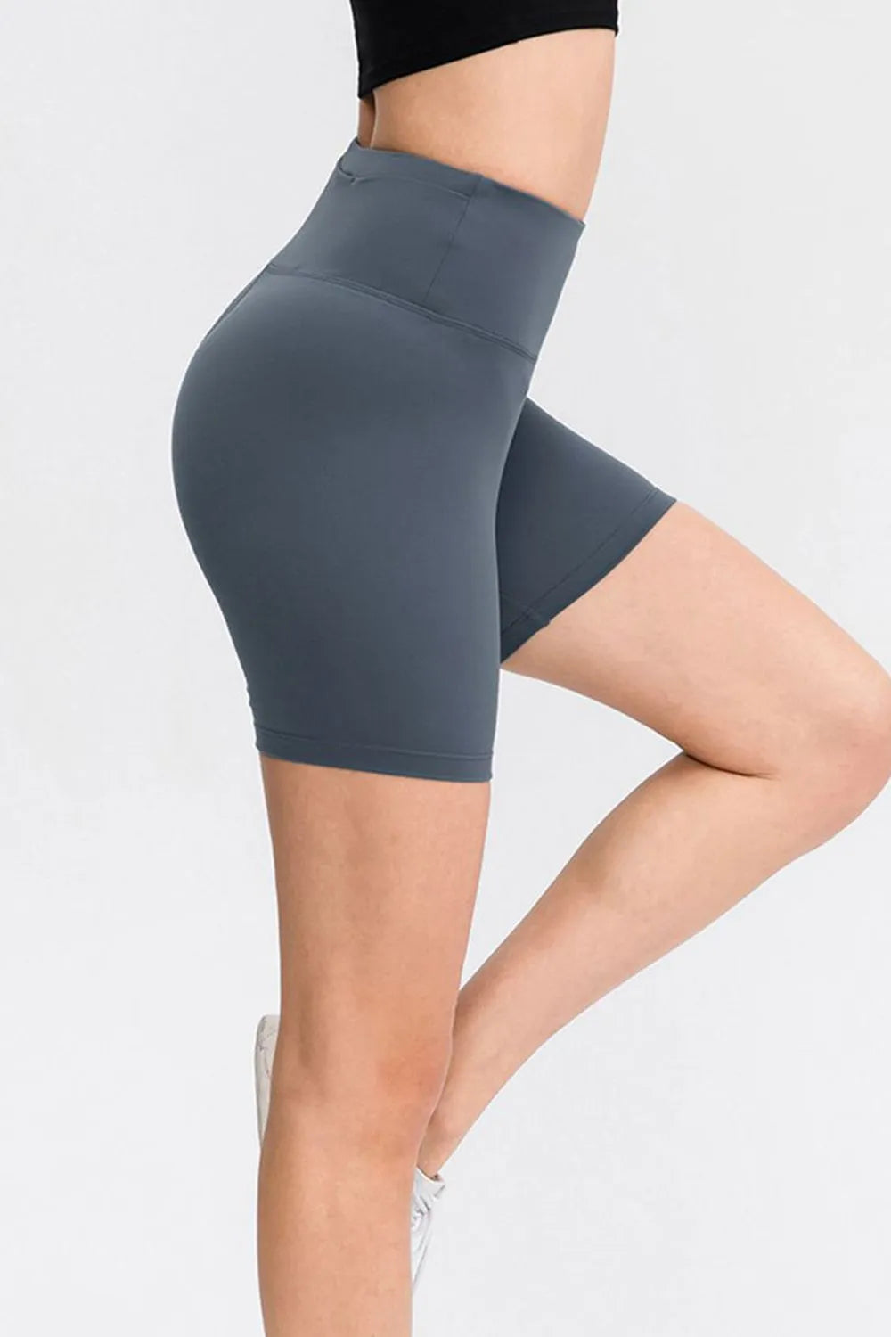 Wide Waistband Sports Shorts