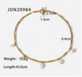 Pearl Charm Chain-Link Necklace