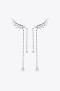 Platinum-Plated Crawl Earrings