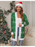Christmas Open Front Cardigan
