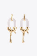 Contrast Zinc Alloy Earrings