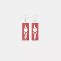 Wooden Cutout Dangle Earrings