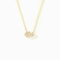 18K Gold-Plated 925 Sterling Silver Zircon Heart Necklace
