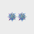 Flower Shape Rhinestone Alloy Stud Earrings