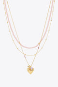 Heart Pendant Layered Necklace