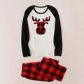 Reindeer Graphic Top and Plaid Pants Set