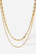Dreaming of You Gold-Plated Double-Layered Necklace
