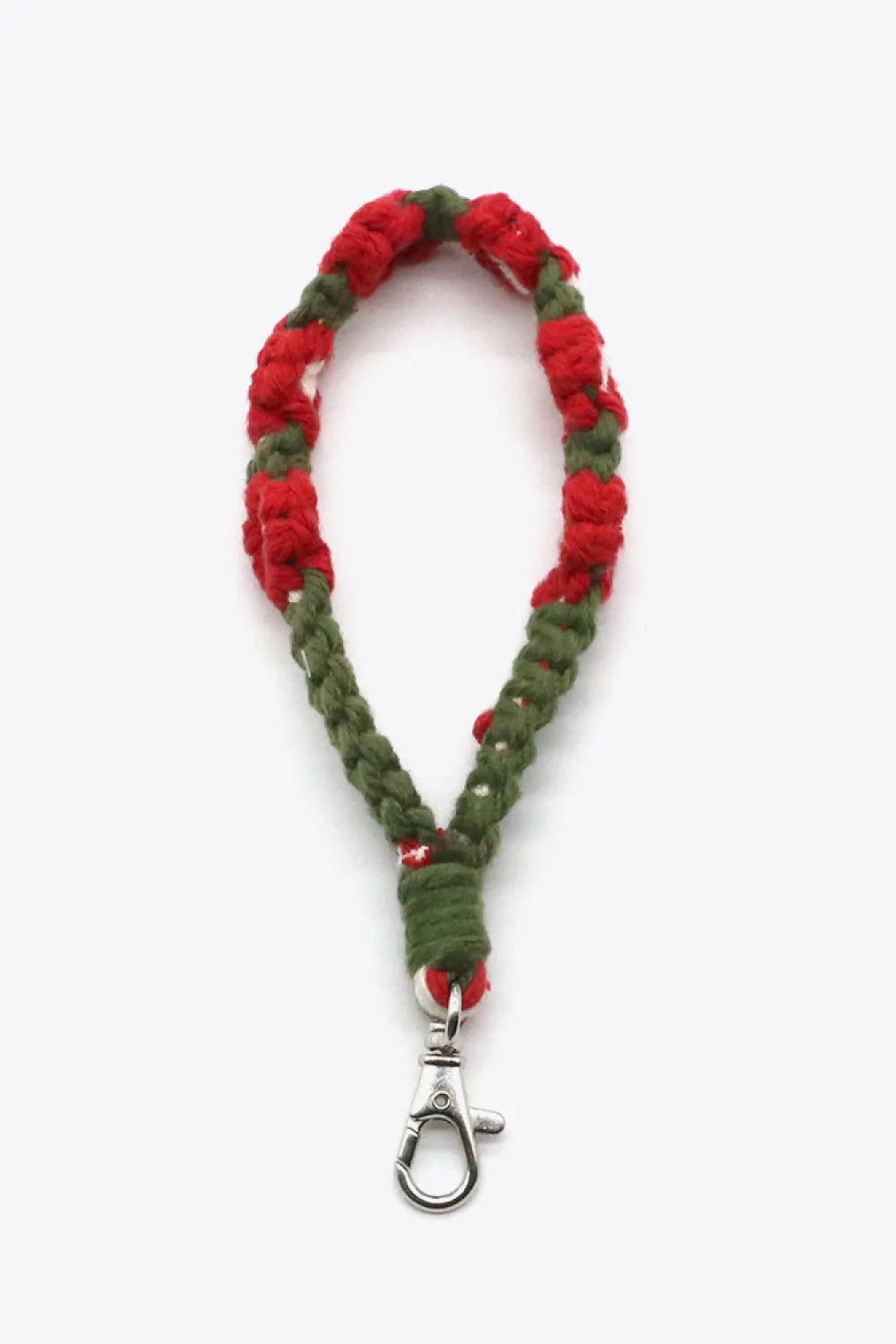 Assorted 4-Pack Hand-Woven Flower Macrame Wristlet Keychain