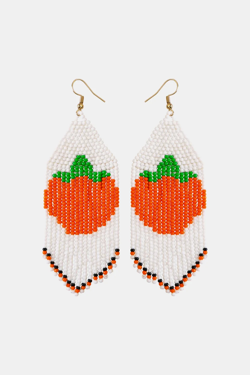 Beaded Fringe Dangle Earring