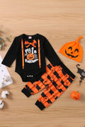 Baby Unisex Halloween Top, Pants and Hat Set