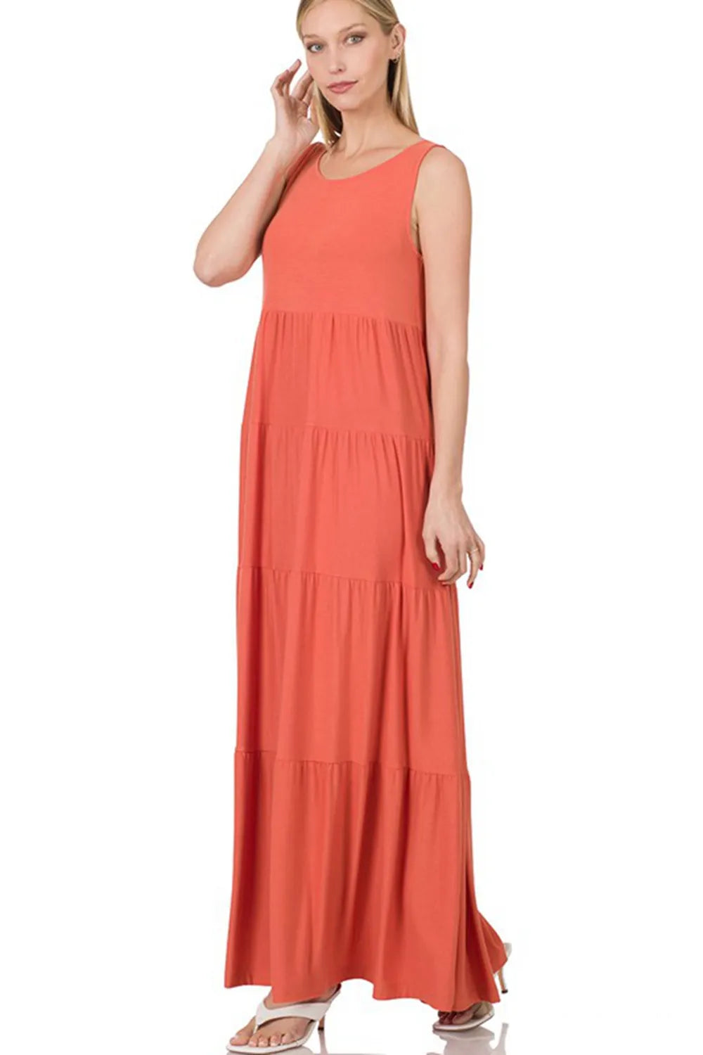 One of the Girls Full Size Run Maxi Dress in Ash Copper