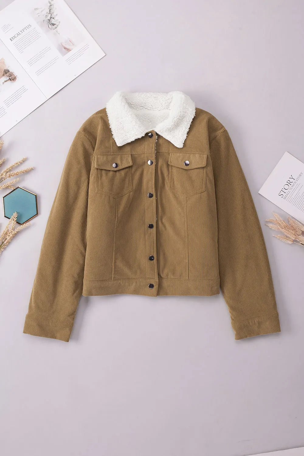 Snap Down Collared Jacket